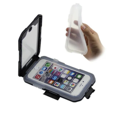 iPhone用防水クリアハードABS携帯電話ケース