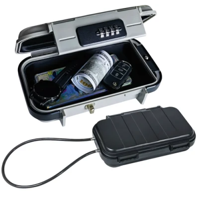 防水パーソナルビーチセーフロックボックスポータブルケース旅行 ABS 安全貴重品収納バッグ